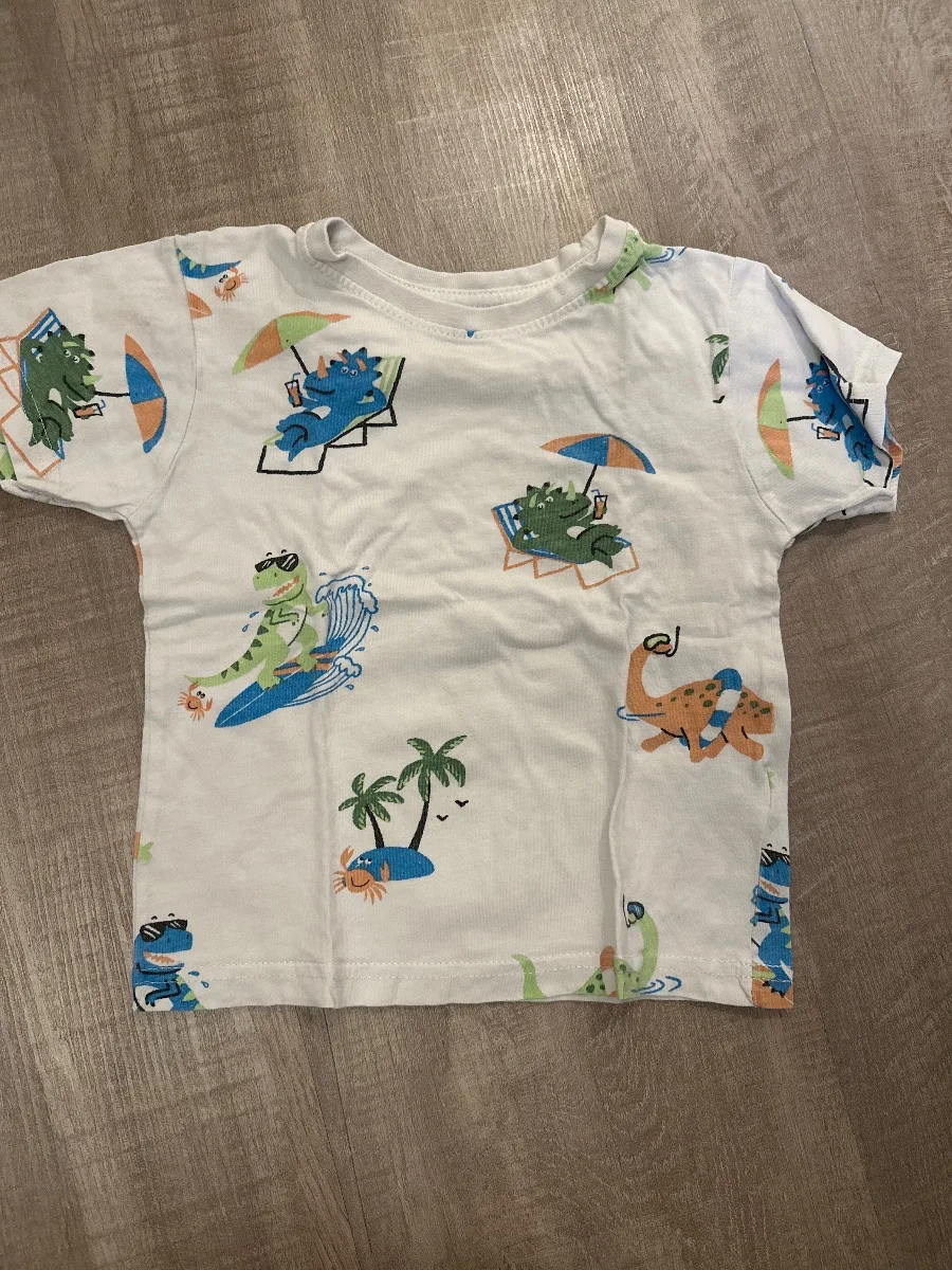 T-Shirt mit Dino-Print